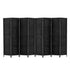 8 Panel Room Divider Screen Privacy Timber Foldable Dividers Stand Black